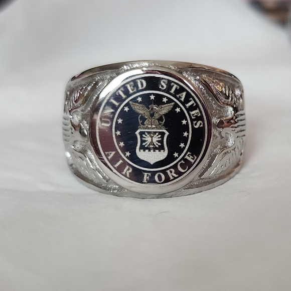 New stainless steel Air force ring size 13 - Picture 2 of 6